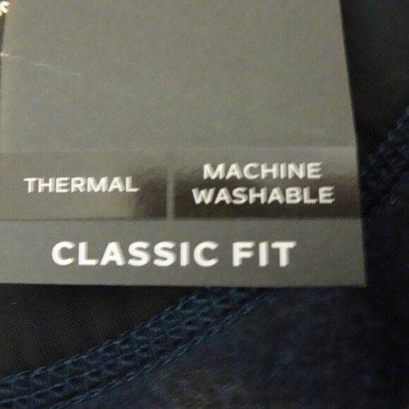 Van Heusen Grandpa Cardigan Men's Size L Blue Fleece Thermal Academia Professor - Picture 6 of 8